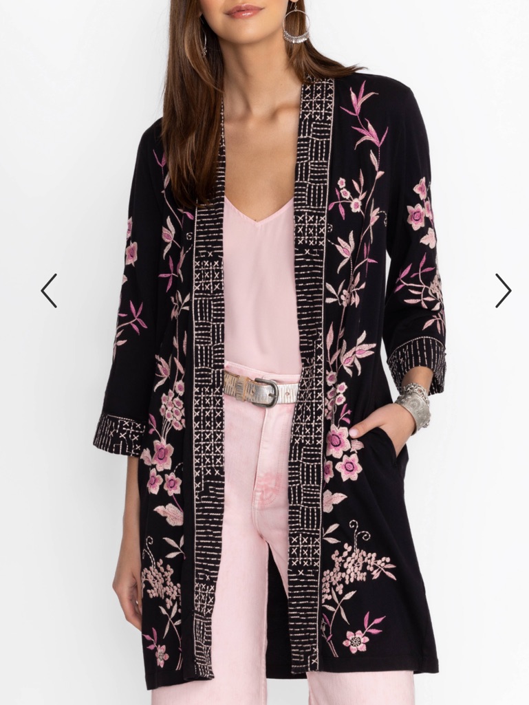 Johnny Was Jersey Kimono Coat